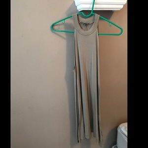 Olive green halter dress